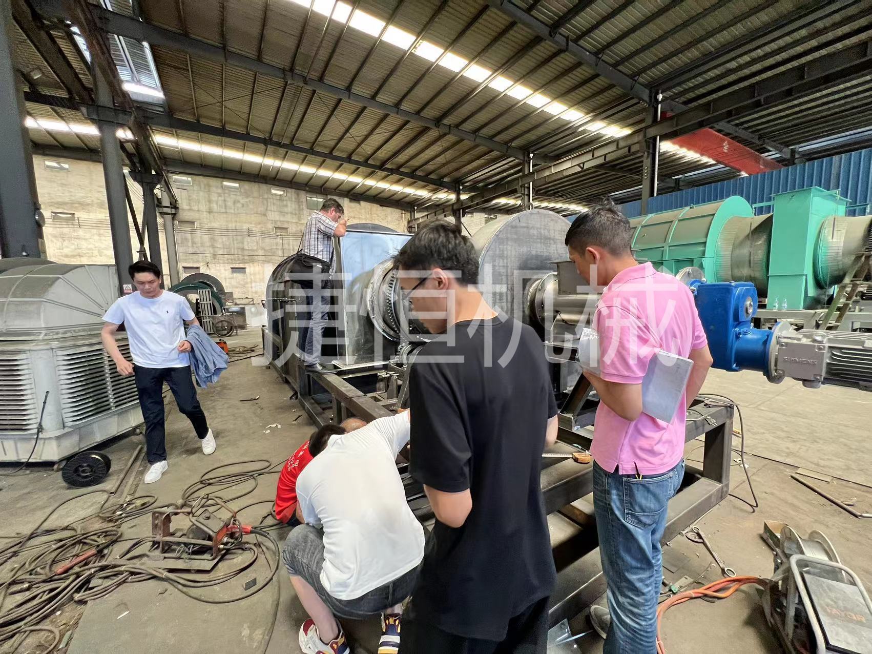 炭化機(jī)筒體材質(zhì)檢測(cè)